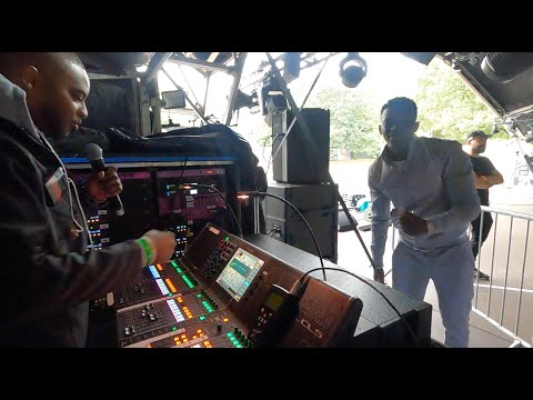 Erbz Engineer doing sound @ Wireless Festival UK