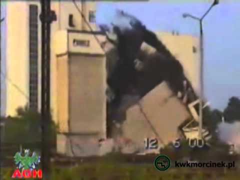 Likwidacja kopalni Morcinek. Wyburzanie zbiornika wegla