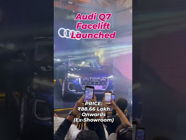 The #AudiQ7facelift has been launched in India with prices starting at Rs 88 66 lakh ex showroom.