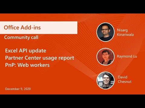 Office Add ins community call December 2020