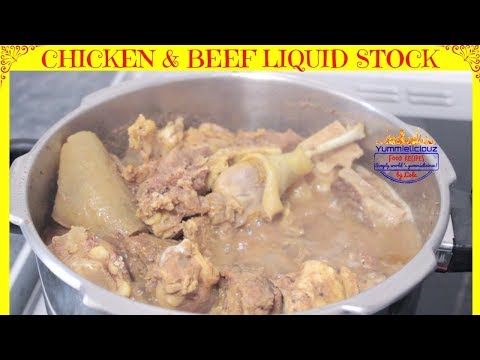 Homemade Chicken Liquid Stock | Chicken Broth | Beef...