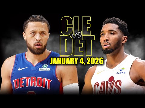 Detroit Pistons vs Cleveland Cavaliers Full Game Highlights – January 4, 2026 | NBA Season