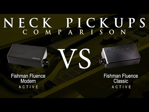 Fishman FLUENCE MODERN vs Fishman FLUENCE CLASSIC - Active Alnico Neck Pickup Guitar Comparison