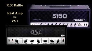 Video thumbnail for Peavey 5150 ( Real amp ) VS Tse X50 ( VST ) by Aris Koskinas
