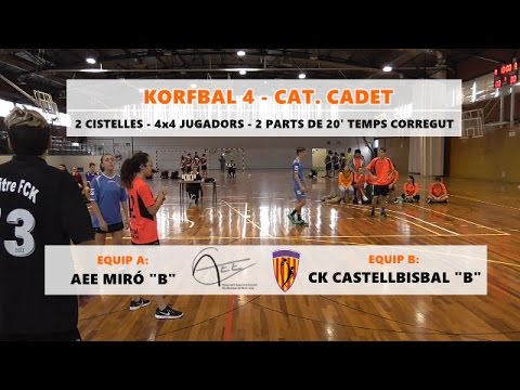 KORFBAL 4 CADET: Miró B - CKC B (10/des/2016) - Fed. Cat. Korfbal