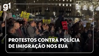 Jornal Hoje: Protestos contra polícia de imigração nos EUA
