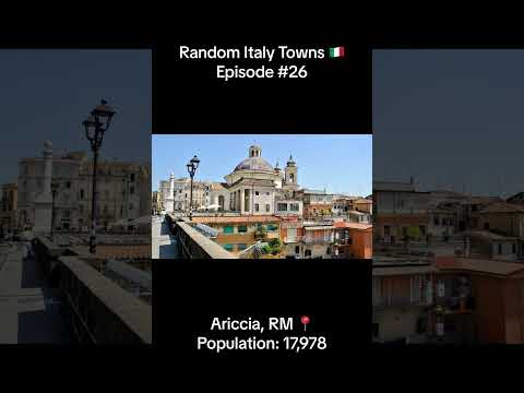 Ariccia, RM 📍 Random Italy Towns 🇮🇹 | Episode 26 | #italy #ariccia #roma #lazio #shorts