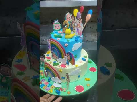 Chocolate brownie flavour cake special double step Coco Milan and Rambo design decoration cake