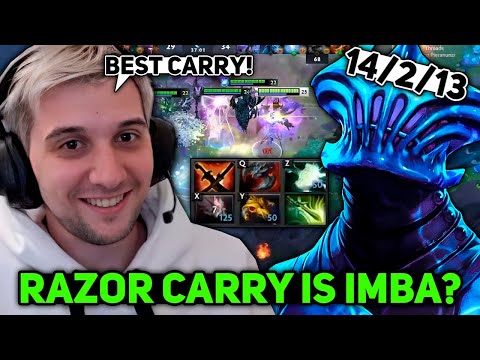 RAZOR CARRY is IMBA? ARTEEZY SHOWED THE POWER OF RAZOR in THIS GAME!