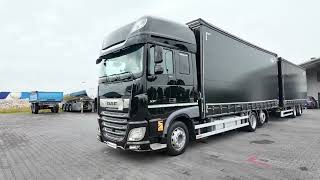 Cami&atilde;o com lona deslizante DAF XF  XF 480 / ZESTAW TANDEM 120 M3 / PRZEJAZDOWY / I-PARK COOL / + reboque com cortina lateral | Imagem 4 - Autoline