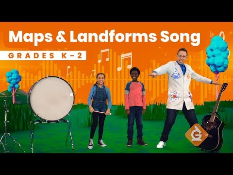 The Maps & Landforms SONG | Science for Kids | Grades K-2