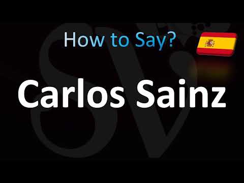 How to Pronounce Carlos Sainz (Correctly!)