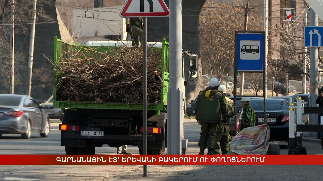 Գարնանային էտ՝ Երևանի բակերում ու փողոցներում