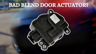 TOP SYMPTOMS OF A BAD BLEND DOOR ACTUATOR