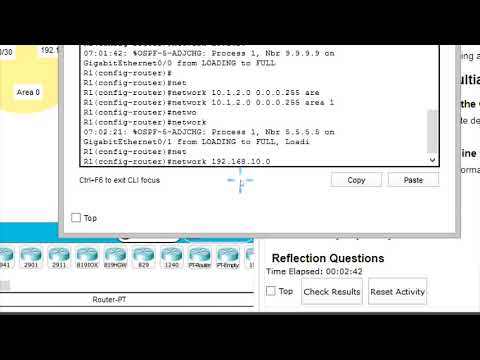 9.2.2.6 Packet Tracer - Configuring Multiarea OSPFv2