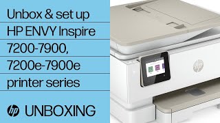 HP ENVY Inspire 7200-7900, 7200e-7900e printers - First time setup