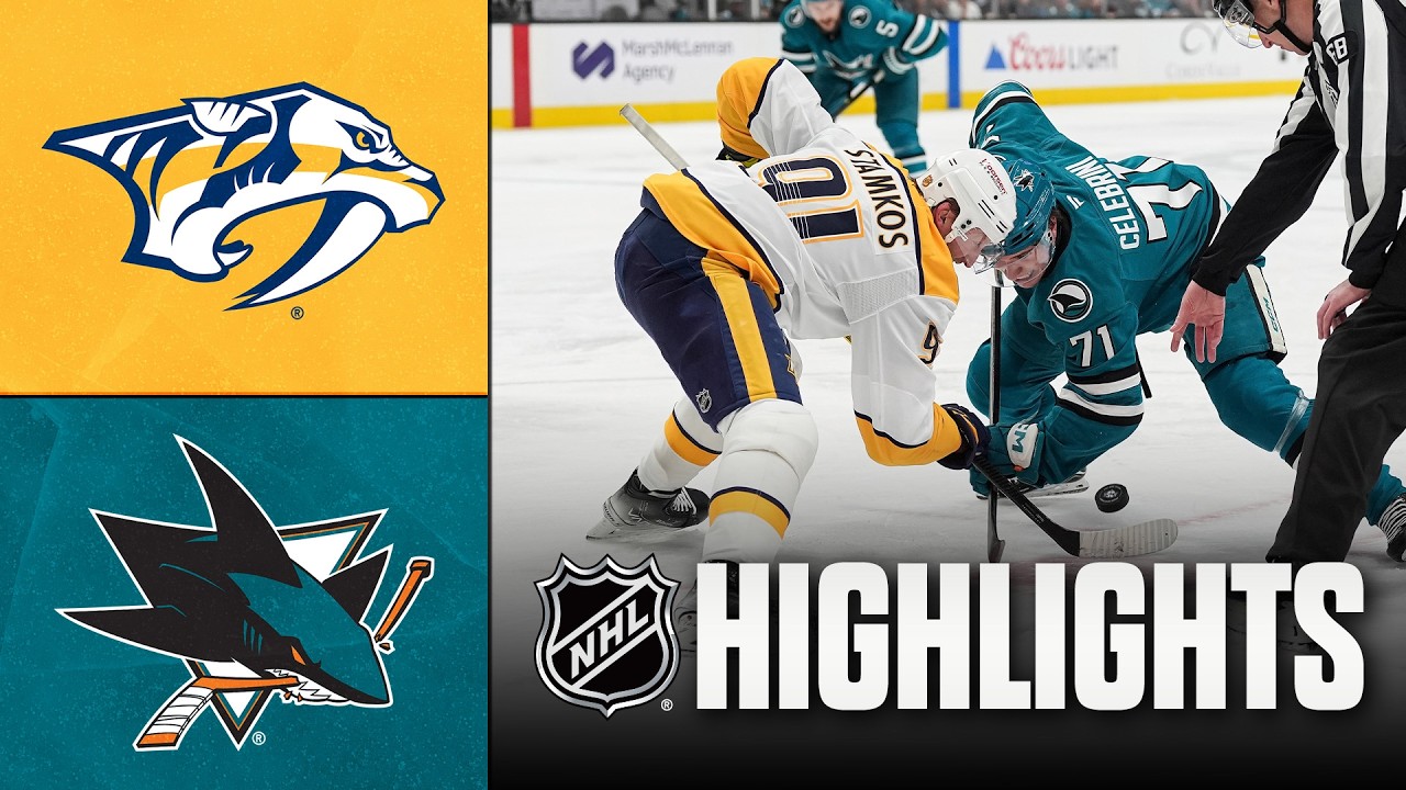 Predators vs. Sharks | NHL Highlights | April 04, 2026