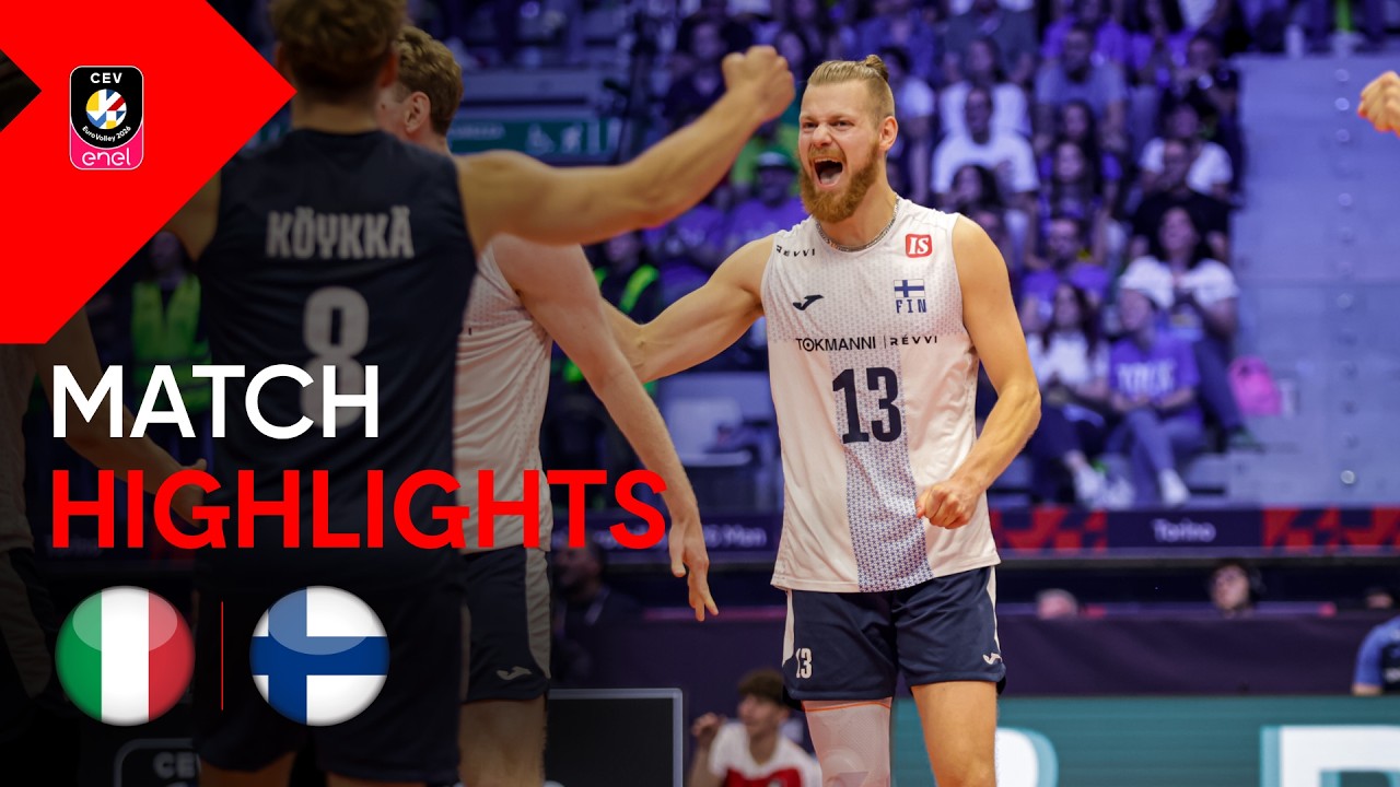 Highlights | Italy vs. Finland | CEV Enel EuroVolley 2026 Men | Quarter-Final