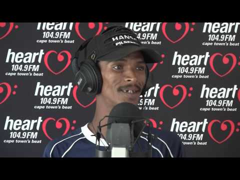 Alen the singing car guard performing "Stupid Girl" on Heart 104.9FM - Follow on Twitter @adenthomas