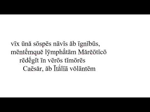 Horace Ode 1.37 recited by Allan Rosengren