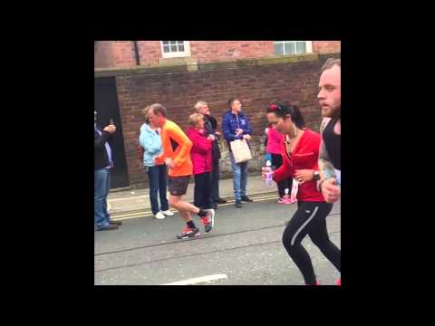 Holly Nelson epic final few strides! Chester half marathon