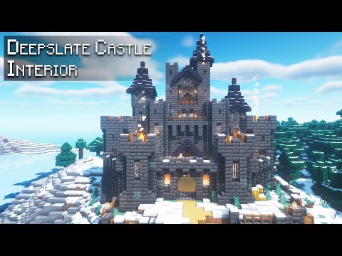 EPIC Deepslate Winter Castle Build! Mind-blowing Interior!