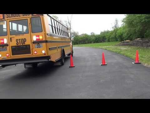 CDL Class B skills - Parallel parking, passenger side  (blind side)