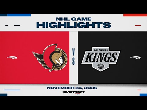 NHL Highlights | Senators vs. Kings - November 24, 2025