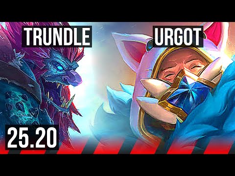 TRUNDLE vs URGOT (TOP) | Dominating | EUW Diamond | 25.20