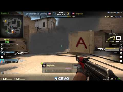 CLG vs Orgless Game 2 (CEVO-P CS:GO Season 8) - Misled & LATORR