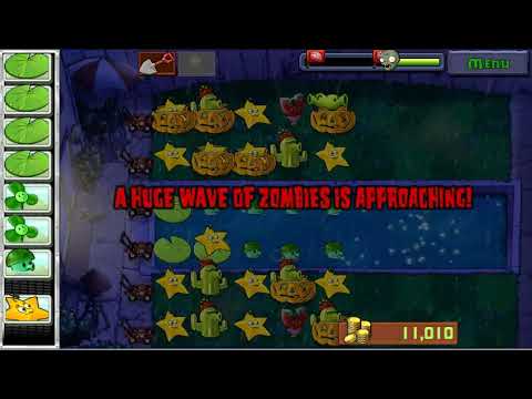 Plants Vs Zombies (Dark Night) | Conveyor-Belt Level 10