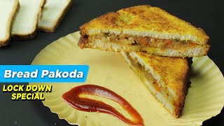 Bread Pakoda Recipe - Aloo Stuffed Bread Pakora | Quick & Easy Snack Recipe