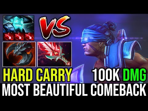 Most Beautiful Comeback Ever SATANIC ANTI-MAGE VS 3X BLOODSTONE STORM 100K+ DMG EPIC DOTA 2