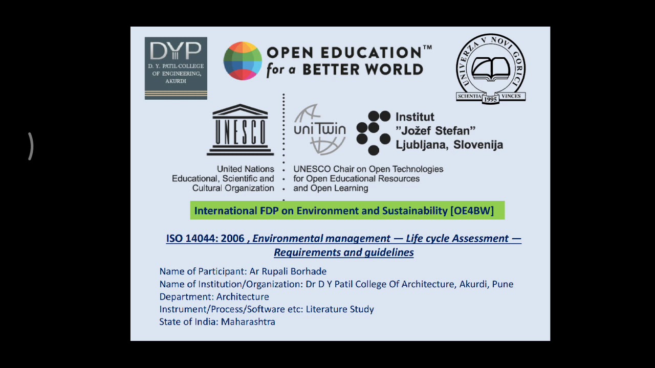 Life Cycle Assessment: ISO 14044:2006 Environmental Management