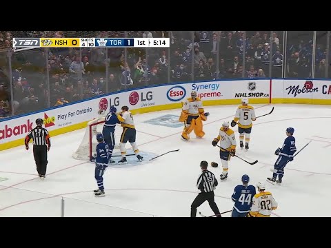 NHL Fight - Predators @ Maple Leafs - McCarron vs Ritchie - 16/11/2021
