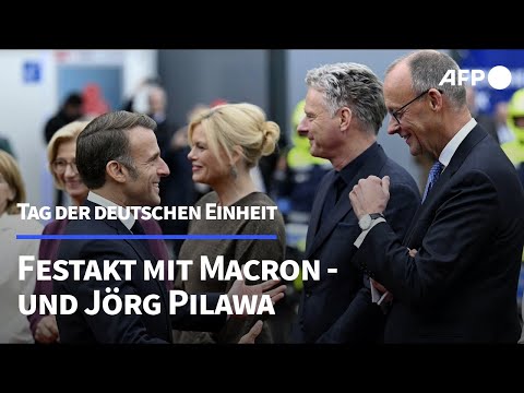 Saarbrücken: Festakt zum Tag der Einheit mit Macron – und Jörg Pilawa | AFP