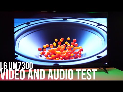 2019 LG AI ThinQ UM7300 Series 4k Video and Sound Test