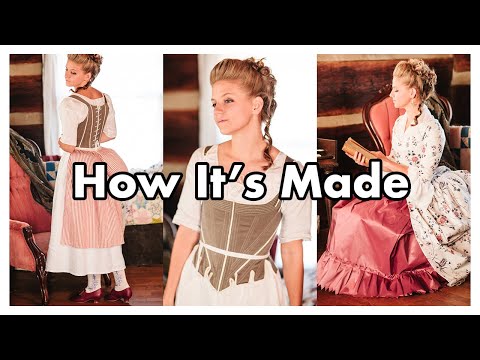 How it's Made - 1700s Fashion / Hand Sewing 18th Century Costumes #historicalclothing