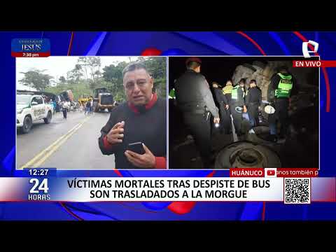 Huánuco: despiste de bus interprovincial deja 11 muertos y más de 15 heridos