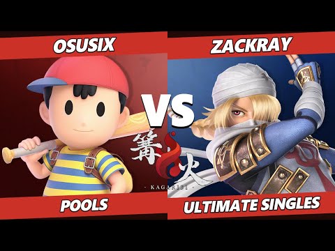 Kagaribi 6 - Osusix (Ness) Vs. Zackray (Sheik) SSBU Ultimate Tournament