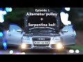 Audi A4 (B8) repairs. Episode 1,  alternator pulley and serpentine belt change.