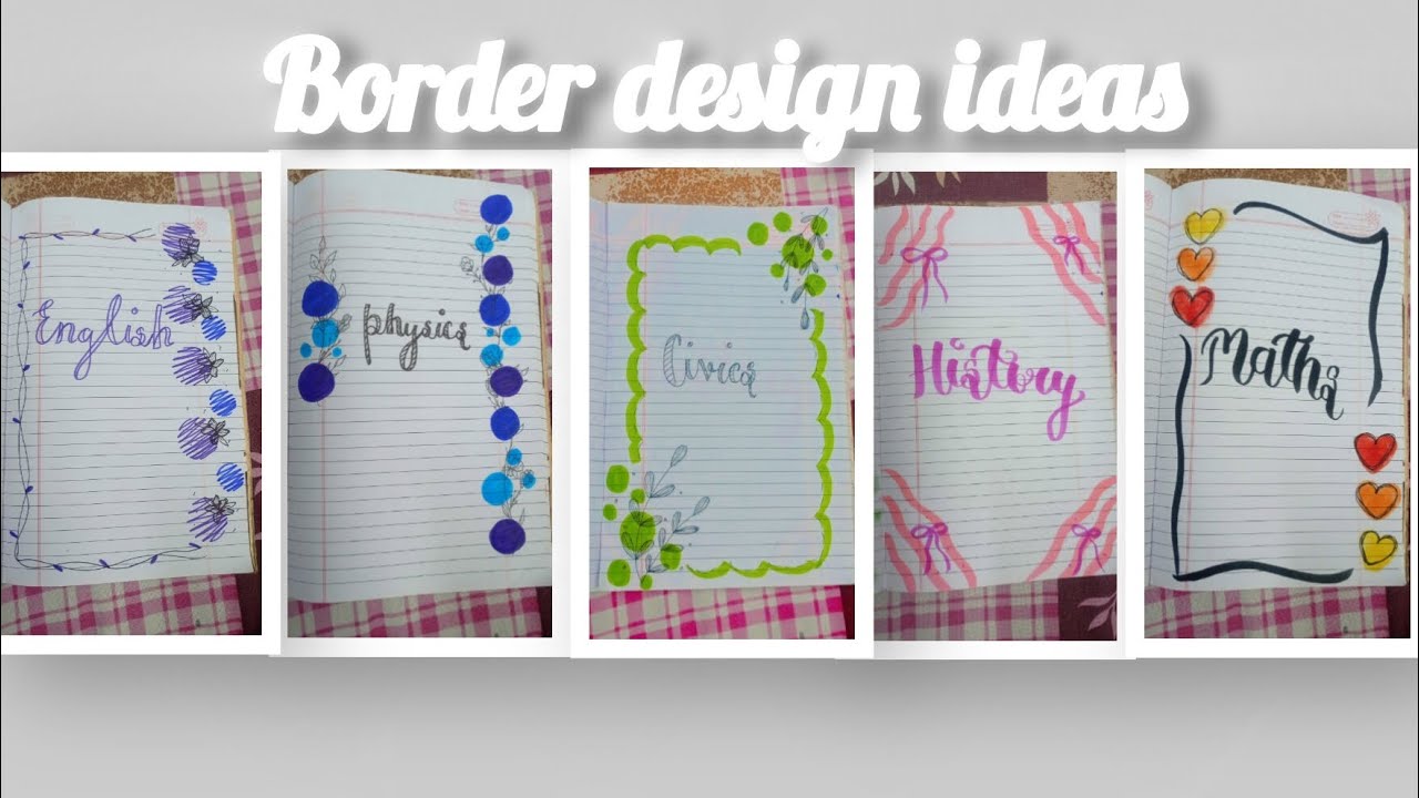 7 aesthetic border design ideas 💡✨ | #doraraart