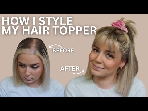 HOW I STYLE MY HAIR TOPPER | UNIWIGS REVIEW AND...