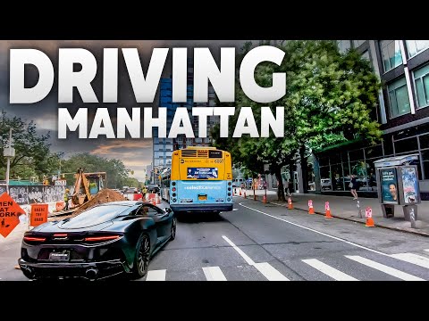 New York 4K | Driving In Manhattan | City Ride