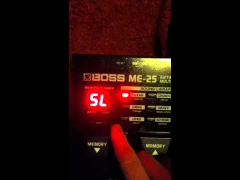 BOSS ME-25 tutorial: how to choose different effects