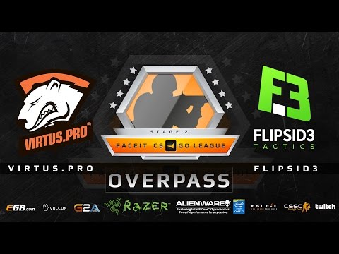 Virtus.pro vs Flipsid3 - Overpass (FACEIT League 2015 Stage 2 EU)