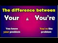 Your vs. You're || Homophones || How to differentiate? || Word Blunders
