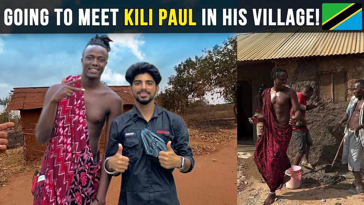 Visiting KILI PAUL & Neema’s Village in Tanzania: Africa! 🇹🇿 | Meeting With Kili Paul