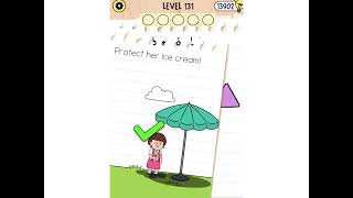 Brain Test 5 Level 131: Feed the fish enough Walkthrough