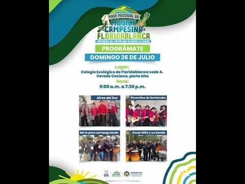 🪗 XXIX Festival de Música Campesina en Floridablanca | Vereda Casiano